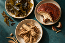 Original editorial ingredient study of brown seaweed, a functional mushroom and botanical roots