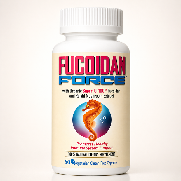 Fucoidan Force® — Premium Organic Fucoidan Supplement with Reishi (60 Vegan Capsules)