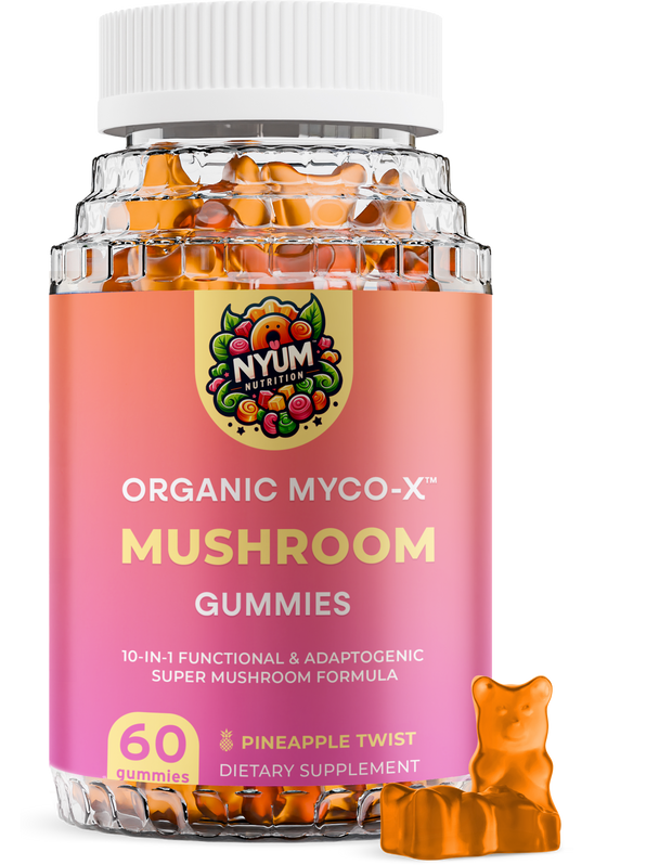 organic myco-x mushroom gummies 10 in 1 functional and adaptogenic super mushroom formula 