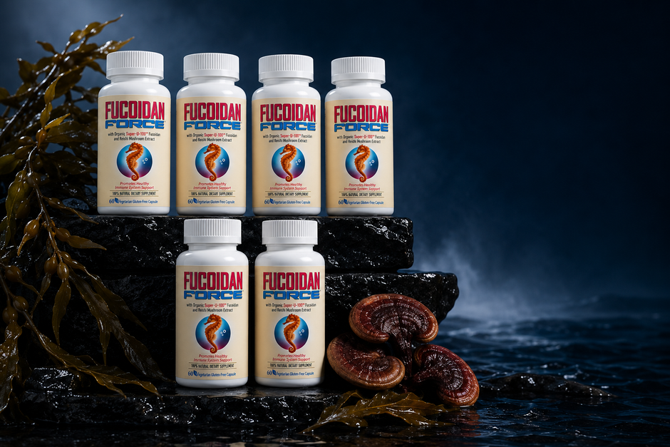 Six Fucoidan Force bottles for the 4 + 2 Free protocol