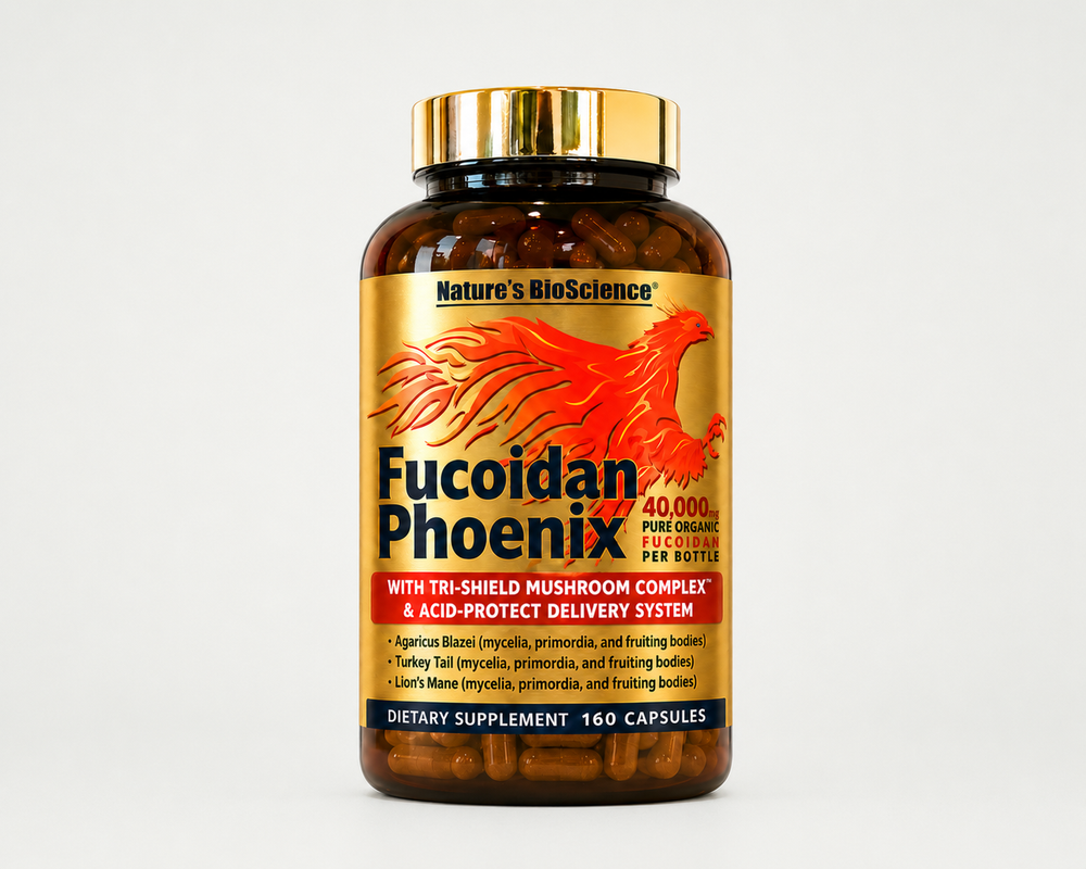 Fucoidan Phoenix with Atlantic seaweed and Tri-Shield mushrooms