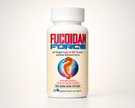 Fucoidan Force bottle on a warm ivory studio background