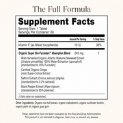 Organic Fucoidan — Super Bio-Fucoidan™ Absorption Blend with Wakame & Vitamin E (60 Tablets)
