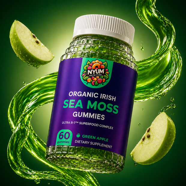 Organic ULTRA-R7™ Sea Moss Gummies — Irish Sea Moss, Kelp & Burdock (60 Gummies)