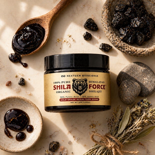 SHILAFORCE™ Gold-Grade Himalayan Shilajit Resin — 70% Fulvic Acid